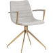 Andres Belfast Heather Grey Swivel Dining Armchair, Swivel